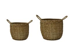 Seagrass Lined Basket In Natural Set Of 2 &pound;64.98