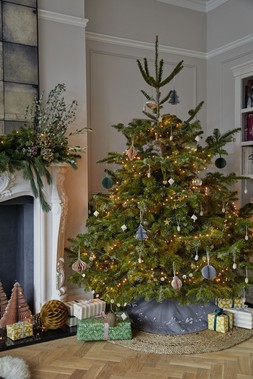 Slate Velvet Misletoe Tree Skirt &pound;59.99