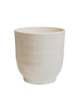 Sofia Vanilla Granite Planter H14cm D14cm £6.99