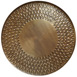 Solis Embossed Tray Gold W20cm &pound;24.99, W40cm &pound;59.99