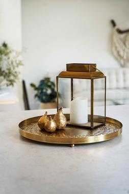 Solis Embossed Tray Gold W20cm &pound;24.99