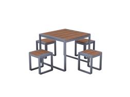 SPITALFIELDS SQUARE ACACIA WOOD 5 PIECE FURNITURE SET &pound;1299.99