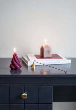 Taupe House Candle H9.5cm &pound;8.99