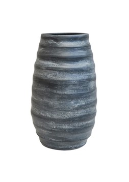 Tobin Ripple Anthracite Vase H50cm D21cm £69.99