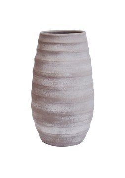 Tobin Ripple Cement Grey Vase H50cm D21cm £69.99