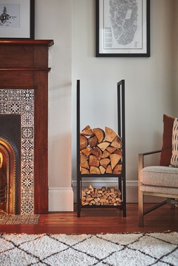 TALL SQUARE SHELVED LOG STORAGE H120CM £174.99