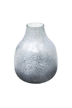 Verre Round Atlantic Blue Frosted Vase H26cm W21cm £39.99