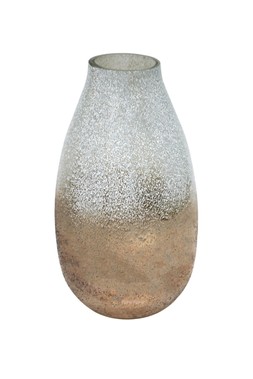 Verre Snowdrop Gold Frosted Vase H32cm W18cm £44.99