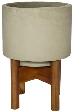 Vigo Concrete Greyplanter With Stand 22cm &pound;34.99, 24cm &pound;39.99, 28cm &pound;49.99