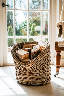 WICKER LOG BASKET £64.99