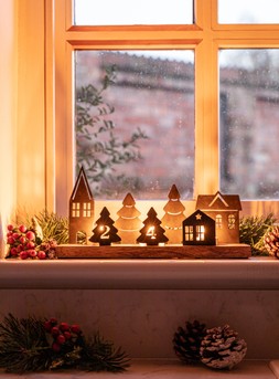 Wooden Advent Candle Holder With Metal Accessories H24cm D32cm &pound;59.99