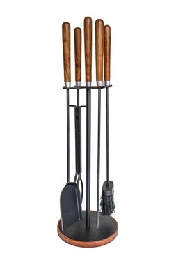 Wooden Handle Round Companion Set H73cm W24cm £139.99