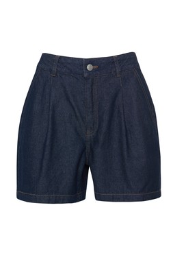 Indigo Denim Tailored Shorts
