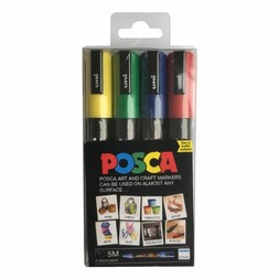 Uni Ball Posca Marker Pens Pc 5m 4 Pack 620194 1000 1