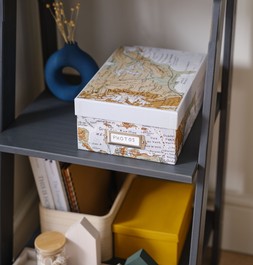Blue Map Storage Box 11cm x 20cm x 29cm £4.50