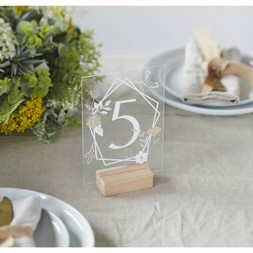 Hobbycraft Clear Rectangle Acrylic Table Sign 20cm &pound;3
