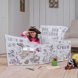 Hobbycraft Colour-In Cardboard Pirate Ship &pound;20