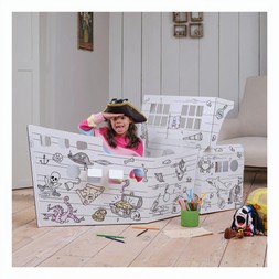Hobbycraft Colour-In Cardboard Pirate Ship &pound;20