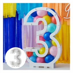 Hobbycraft Ginger Ray Balloon Mosaic Number Frame 3 &pound;15.00