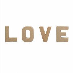 Hobbycraft Love Mini Mache Letter Bundle &pound;4.50 Cut Out