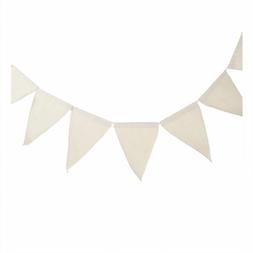Hobbycraft Natural Cotton Canvas Bunting with Finished Edges &pound;5 Cut Out