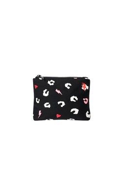 Black Love Leopard Small Swag Bag