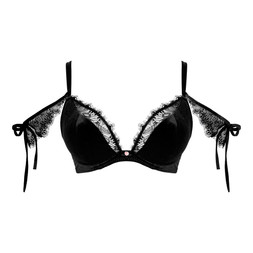 GLAMOUR PUSS SUPER PLUNGE BRA £39 €59 CAD87 AUD91.95 & GLAMOUR PUSS THONG £20 €31 CAD37 AUD40.95 - Available from October