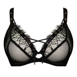 LACED UP  PLUNGE BRA  £42  €62 USD$74  CAD$92  AUD$96.95
