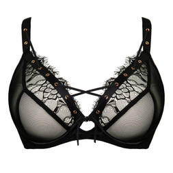 LACED UP  PLUNGE BRA  £42  €62 USD$74  CAD$92  AUD$96.95