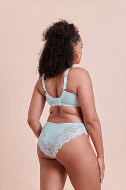 LOVELACE PALE MINT SIDE SUPPORT FULL CUP BRA £32 €48 USD$63 CAD$74 AUD$78.95 & BRAZILIAN BRIEF £16  €25 USD$28 CAD$30 AUD$32.95