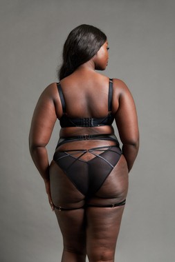 Scandal Black Bra £39 €59 CAD $87 AUS $91.95, Tanga £21 €34 CAD $39 AUS $42.95, Leg Harness £21 €34 CAD $39 AUS $42.95 13
