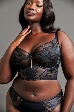 SHOWGIRL LONGLINE BALCONY BRA £48 €72 CAD99 AUD114.95 & SHOWGIRL TANGA BRIEF  £20 €31 CAD37 AUD40.95 - Available from October