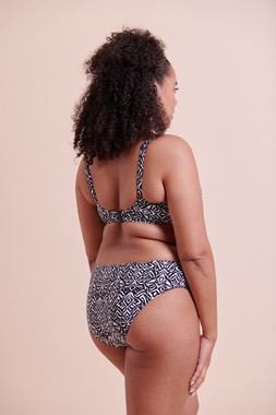 Wild Horizon Padded Balcony Bikini Top Black Print £37 & Wild Horizon Bikini Brief Black Print £22