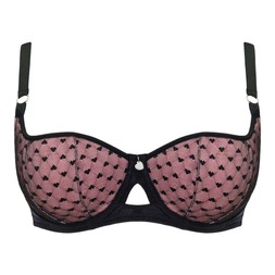 Boost Heartbreaker, Padded Balcony Bra, Black/Pink, £34.00, US$70.00, CA$85.00, €51.00, A$85.00