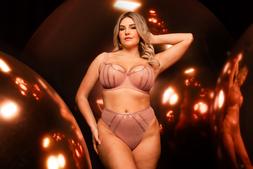 Eos, Balcony Bra, Rose Gold , £39.00, US$79.00, CA$99.00, €60.00, A$99.00, Eos, Thong, Rose Gold , £22.00, US$41.00, CA$55.00, €33.00, A$60.00