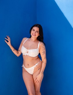 Flora, Balcony Bra, White, £32.00, US$65.00, CA$80.00, €48.00, A$80.00, Flora, Tanga, White, £16.00, US$32.00, CA$40.00, €26.00, A$40.00