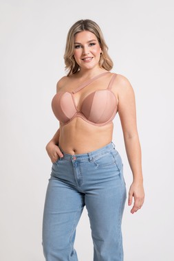 Superhero Multiway Padded Plunge Bra Latte Beige