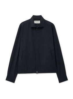 Neem London Recycled Italian Flannel Black Blouson front £179