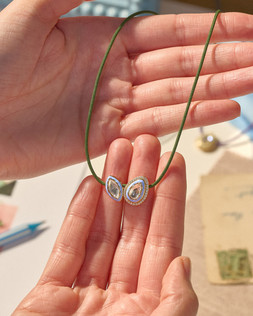 VIXII, TRUE UNION KHAKI CORD NECKLACE RRP £289, www.vixiiworld.com