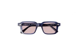 Angus in Stone Blue with Custom Blush lenses