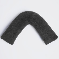 OHS Teddy V Shape Pillow - Charcoal - £13