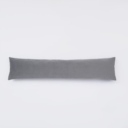 OHS Matte Velvet Draught Excluder - Grey-£9.50