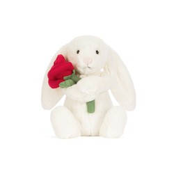 Cream Bunny with Rose £40