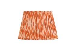 Medium pleated empire shade orange
