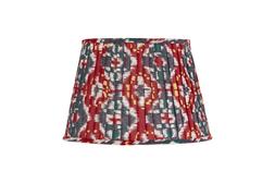 Medium pleated empire shade red and blue