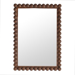 Bobbin Rectangular Mirror Wood' 50X70 €250