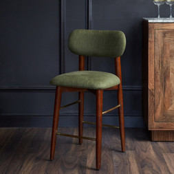 Orla Counter Stool | Green Linen