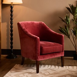 Iona Armchair | Burgundy