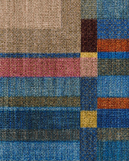 Ruggable - Jungalow Collection - Lad Blue - 150 x 215 cm - Flatwoven £349, Tufted £479 (Flatwoven Detail)- EMBARGOED UNTIL 2ND JULY 2026- EMBARGOED UNTIL 2ND JULY 2026