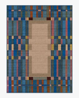 Ruggable Jungalow Collection Lad Blue 275 x 365cm Flatwoven £799, Tufted £1,049